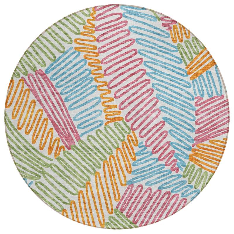 HomeRoots Floral Transitional Rectangle Outdoor Rug