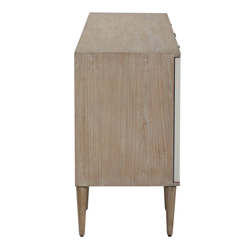 Uttermost 25101 Tightrope 72" Wide 4 Shelf Wood Accent Cabinet