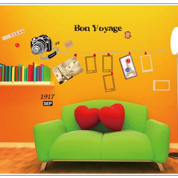 Shop Home Living Room Time Traveling Decor Photos Wall Sticker