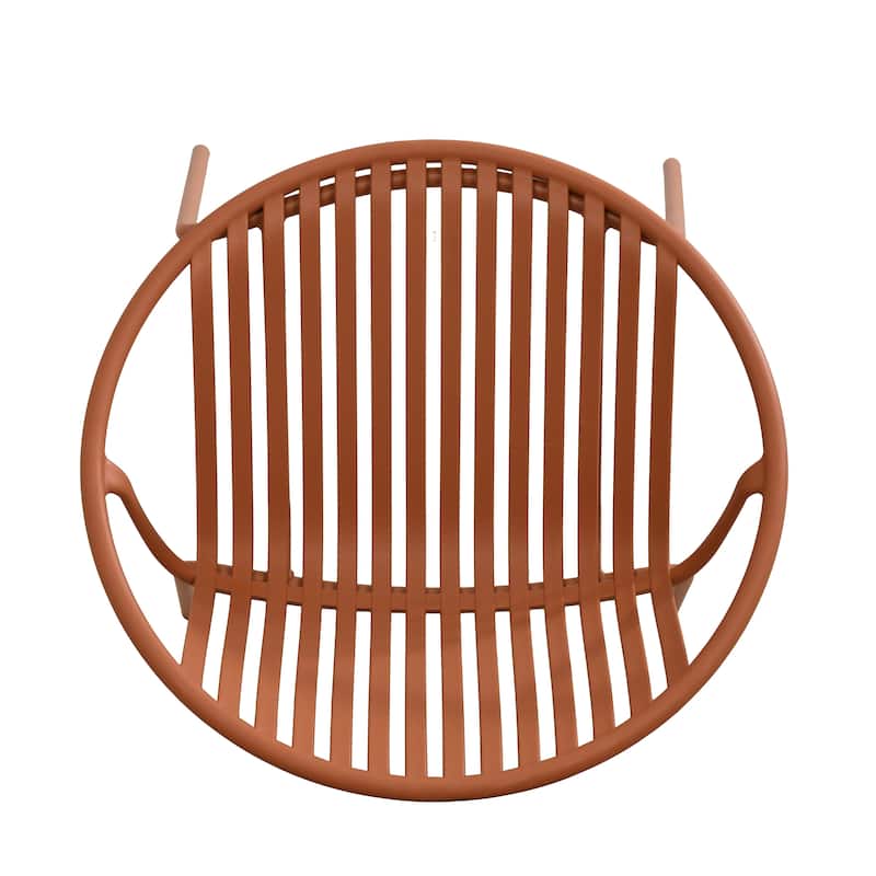 Christopher Knight Home - Emma Patio Outdoor Contemporary Plastic Stackable Dining Chairs