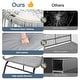 preview thumbnail 22 of 52, EROMMY 3-Piece Patio Conversation Set with Glass Table & 2 Armchairs, Seat Cushions