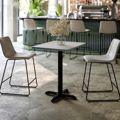 24'' x 30'' Rectangular Laminate Table Top with 22'' x 22'' Table Height Base - 24"W x 30"D x 31.125"H