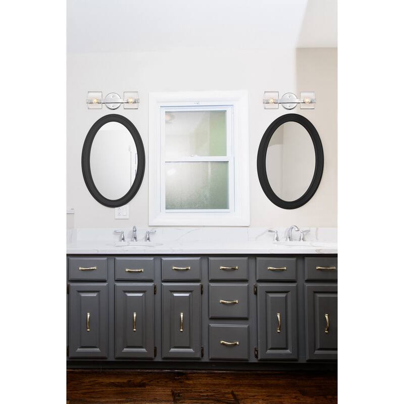 Marlowe 2 Light Vanity Polished Nickel with Clear Glass - Polished Nickel