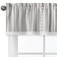 preview thumbnail 4 of 4, Grey Boho Tribal Bohemian Window Curtain Valance Jacquard Aztec Gender Neutral Modern Geometric Stripes Ivory Textured Tufted
