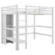 preview thumbnail 4 of 9, Full Size Loft Bed with Shelves and Under-bed Desk