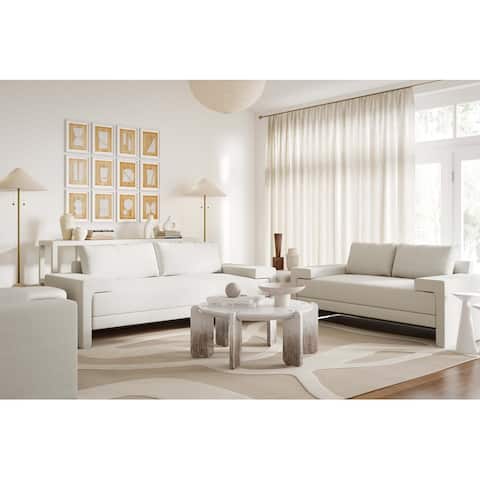 Maeve Upholstered Living Room Set - 91"W x 37"D x 32.25"H