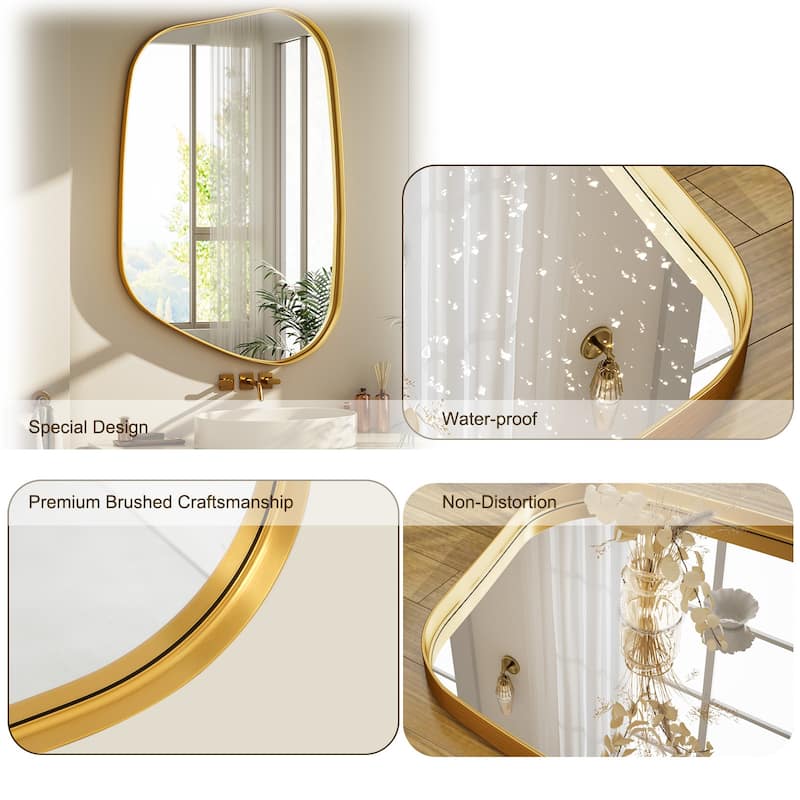 Irregular Bathroom Mirror Mirror Wall Decor