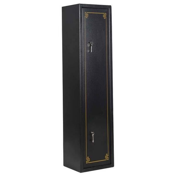 Shop Costway 2 Key 6 Gun Rifle Storage Cabinet Case Safe Rack