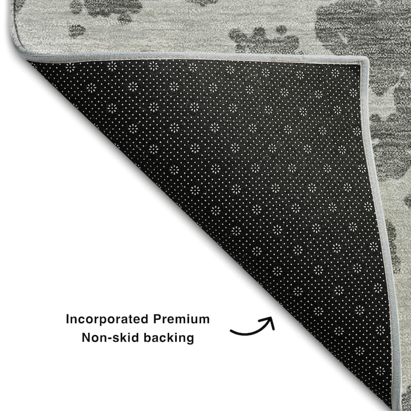 Premium Washable Super Soft Modern Crackle Mayfield Rug