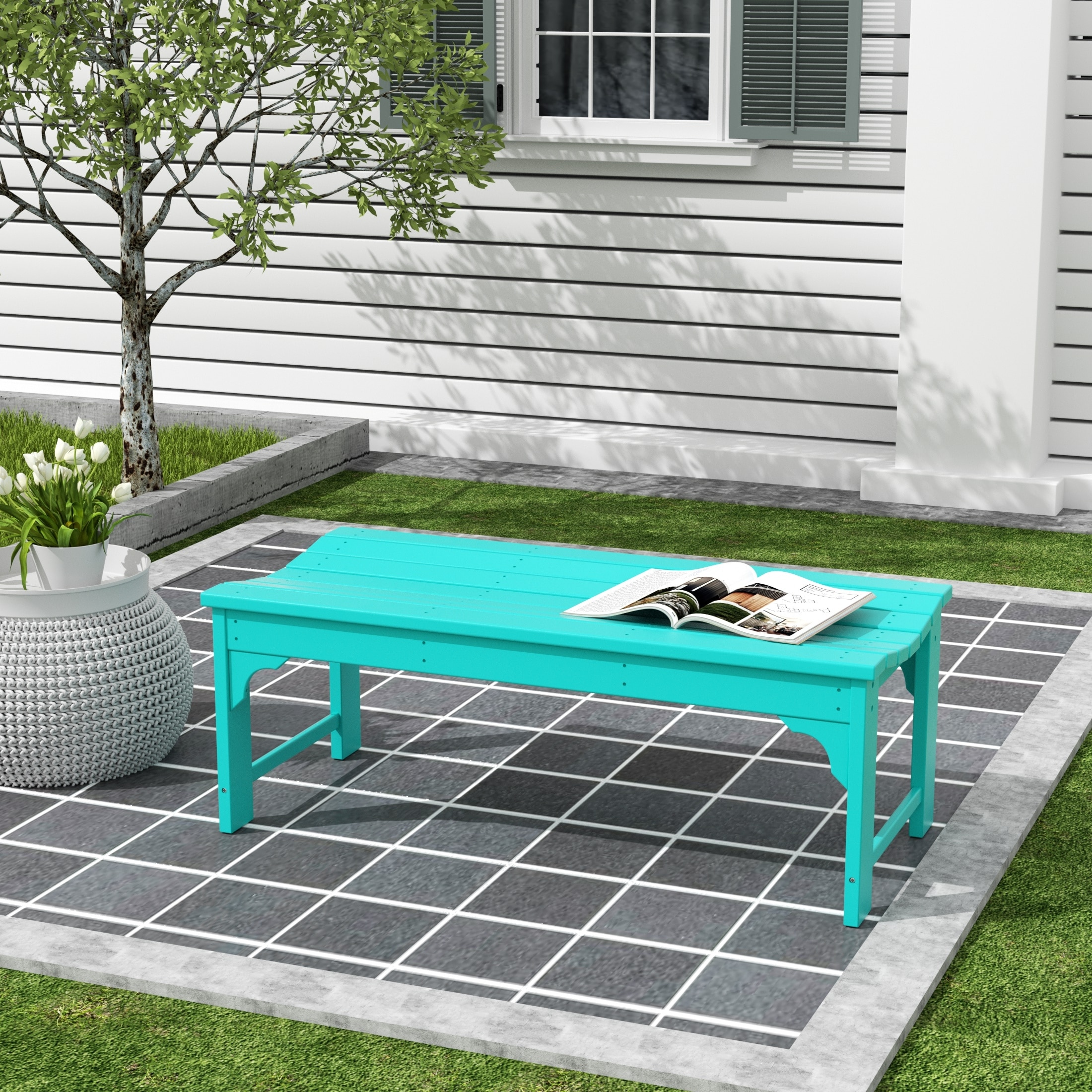 48 inch outdoor bench top