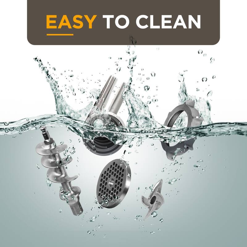 Amytek ETL Approved 3/4 HP Electric Meat Grinder - 14.25"×7.28"×13.42"