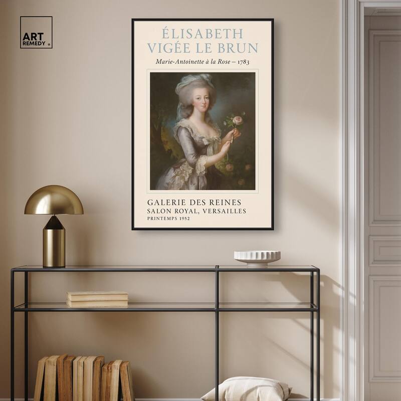 Queen and the Rose Canvas by Art Remedy