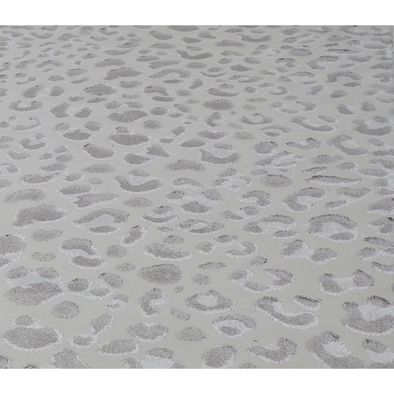 CosmoLiving Natura Collection Snow Leopard Area Rug