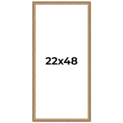 22x48 Frame Red Solid Wood Picture Frame Width 1.75 Inches | Interior Frame Depth 1 13/16 Inches