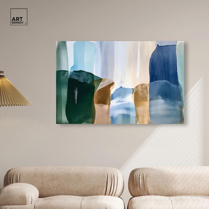 Contoured Calm II Canvas by Art Remedy, Gallery Wrapped