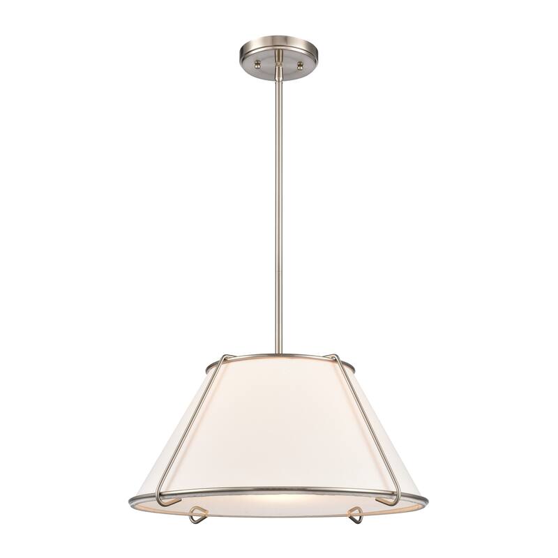 Regalia 18-inch Wide 1-Light Pendant in Oil Rubbed Bronze - 18in W x 18in D x 9in H - Silver