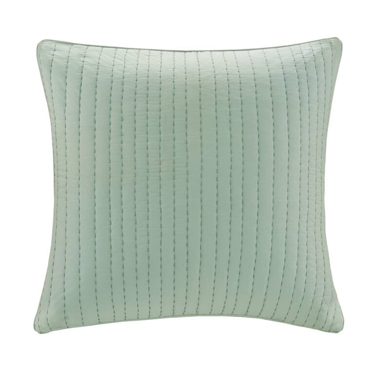 INK+IVY Camila Cotton Quilted Euro Sham