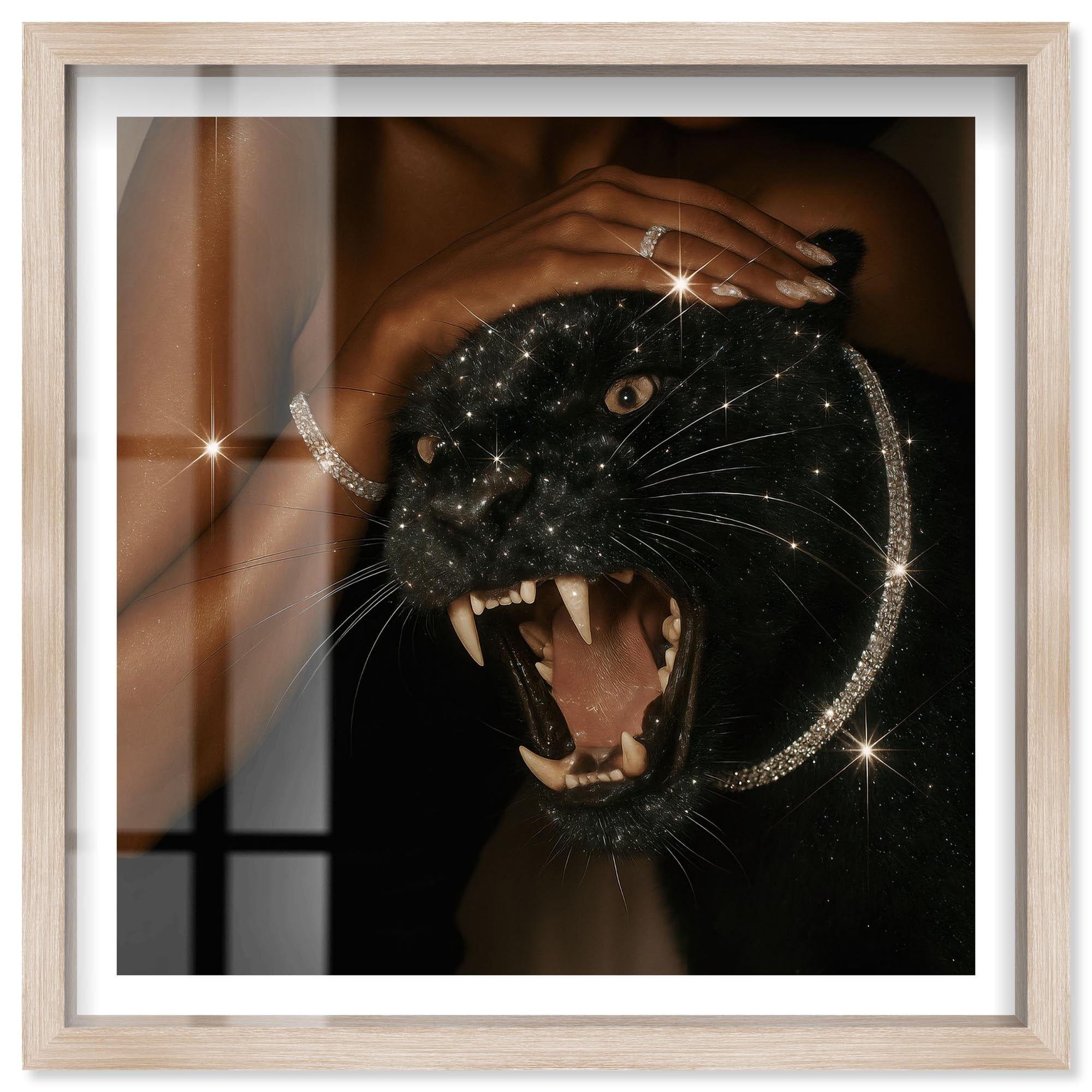 Sparkling Shadow II Glam Wall Art Shadowbox Print by Notoriart