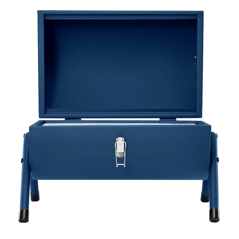 Royal Gourmet CC1015B Portable Charcoal Grill with Four Air Vents - Blue