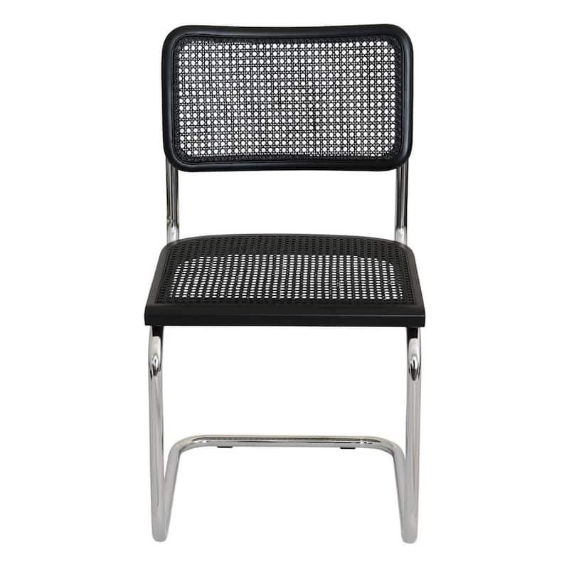 Breuer Chair Company Marcel Breuer Cesca Cane Cantilever Side Chair w/ Chrome Steel Frame (Various Wood & Cane Colors)