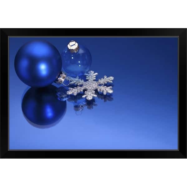 Blue Christmas Decorations Black Framed Print On Sale Overstock 30195853 Open any of the printable files above by clicking the image or the link below the image. blue christmas decorations black