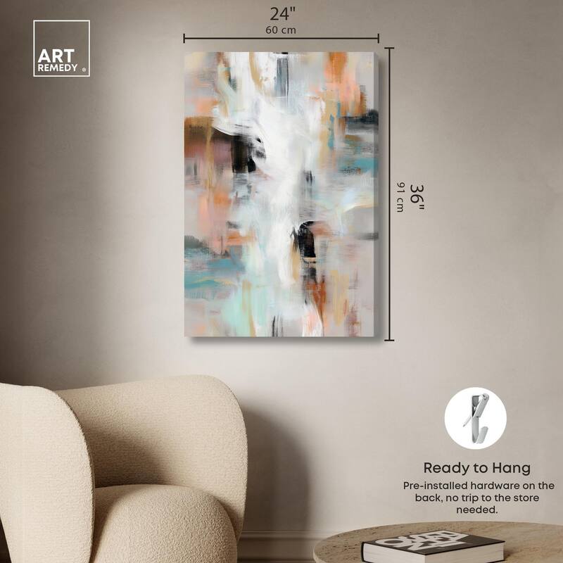 Gilded Mist Canvas by Art Remedy, Gallery Wrapped