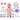 New Adventures Little Darlings: Bouncing Baby Playset - 12" Doll - Pink