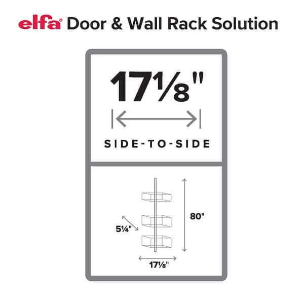 Wall Rack Solution Elfa Utility Door & Wall Rack Solution White - Bed Bath & Beyond - 42070289