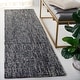 preview thumbnail 26 of 191, SAFAVIEH Handmade Abstract Lottie Modern Wool Rug 2'3" x 10' Runner - Black/Grey