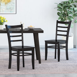 Prestage Rubberwood Dining Chairs (Set of 2) by Christopher Knight Home