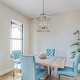 preview thumbnail 2 of 6, Modern Farmhouse 4-Light Wood Chandelier Cage Pendant Lights for Dining Room - D16" x H22.5"