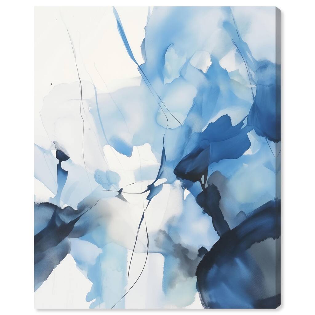 Fleur Bleue II Canvas by Art Remedy, Gallery Wrapped