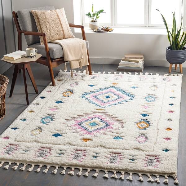 slide 2 of 10, Livabliss Anokhi Bohemian Diamond Area Rug 2' x 2' 11" - Rectangle