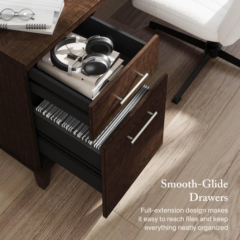 Bush Furniture Somerset 72W Office Desk with Storage Drawers