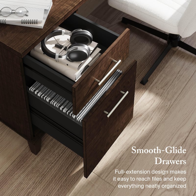 Somerset 72W 3 Position Sit to Stand L Shaped Desk by Bush Furniture