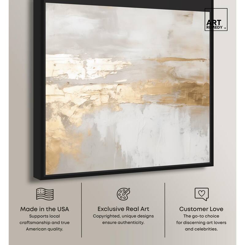 Melted Goldscape II Canvas by Art Remedy