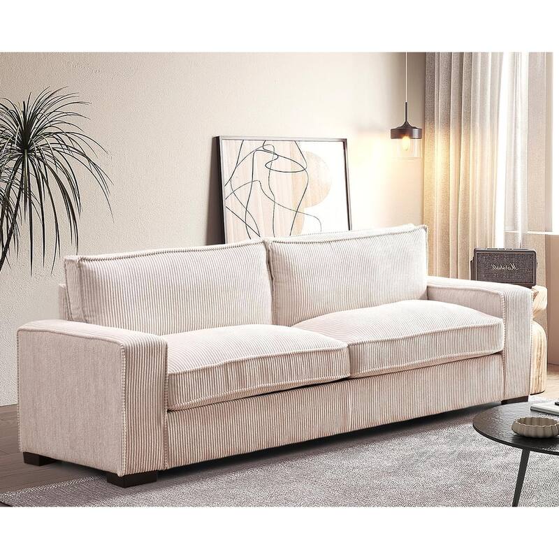 Luxe Corduroy Living Room Sofa