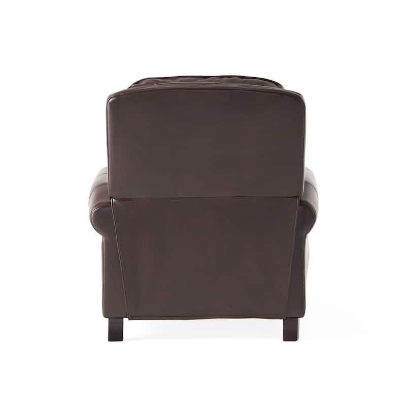 Neville 2-Tone PU Push Back Recliner by Christopher Knight Home