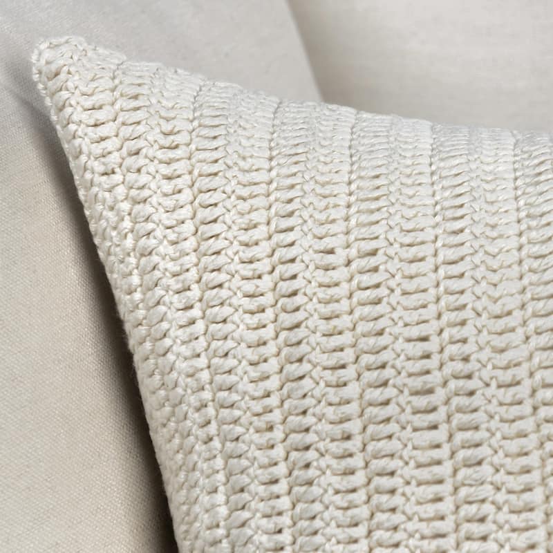 Villa by Classic Home Nakeya Knitted 14 x 26 Throw Pillow
