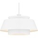 preview thumbnail 5 of 7, Lumi 3-Light Matte White Pendant