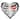 Heart Rib Hooked Throw Pillow 16" x 16"