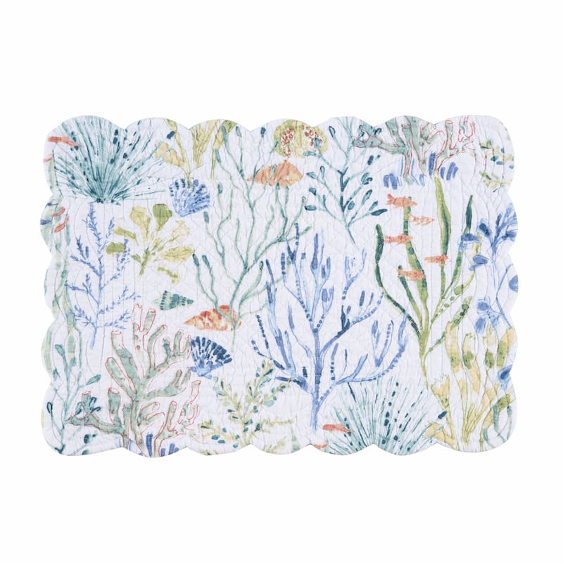 Coralie Sound Placemats Set of 6, 13" x 19"