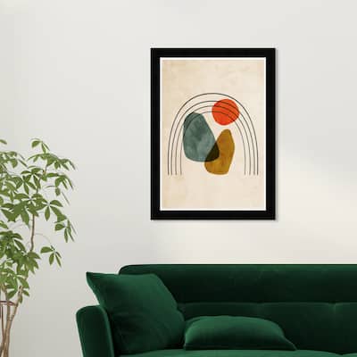Wynwood Studio Prints Abstract Geodes Under the Sun White and Mid-Century Modern Wall Art Canvas Print
