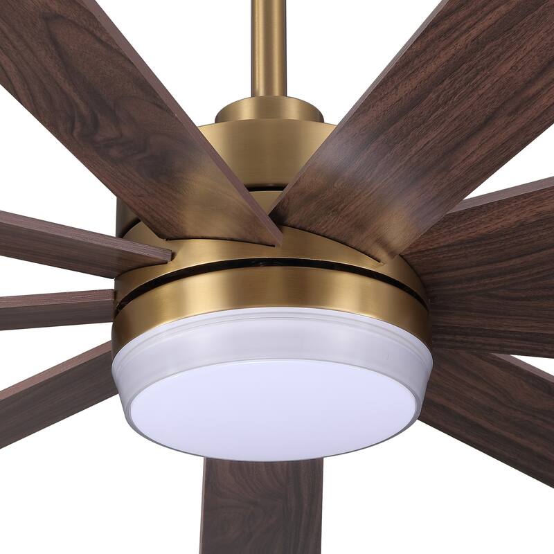 WINGBO 65/72 inch DC Motor Indoor Ceiling Fan with Light & Remote...