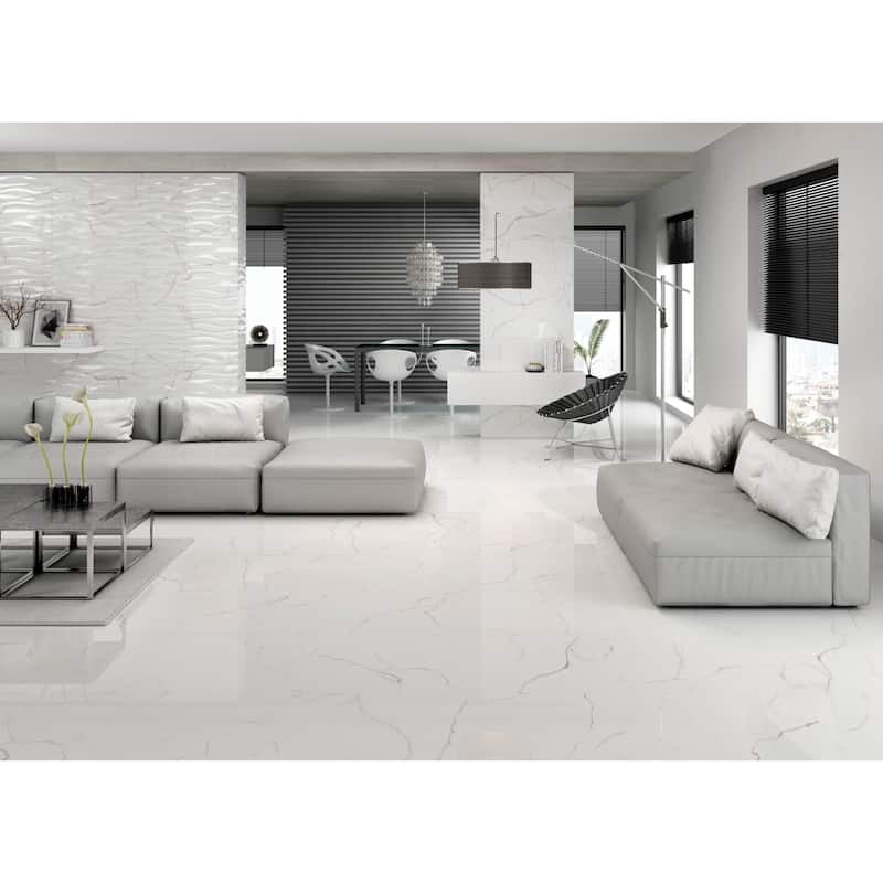 Emser Tile Sculpture - 13" x 36" Rectangle Floor and Wall Tile -