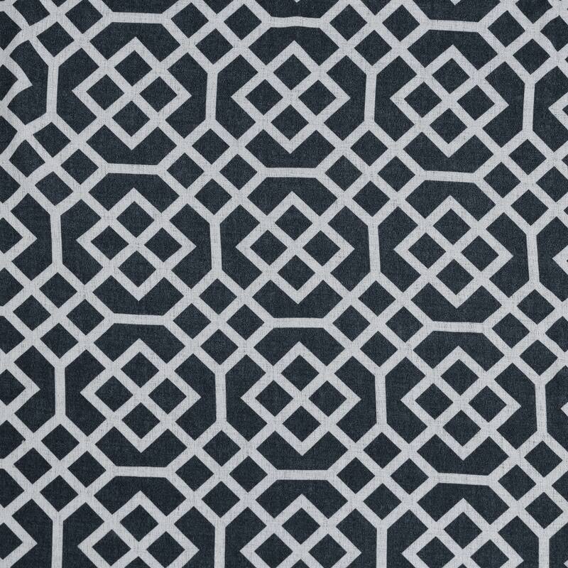 Superior Printed Honey Comb Sheer Grommet Curtain Panel Pair