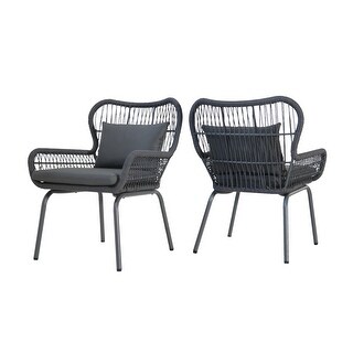 Southport Outdoor Club Chairs (Set of 2) by Christopher Knight Home