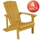 preview thumbnail 21 of 126, All-weather Poly Resin Wood Outdoor Adirondack Chair (Set of 4)