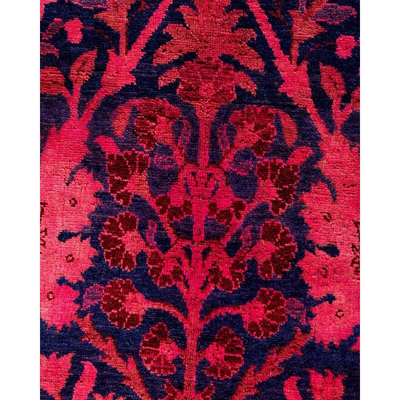Contemporary Overdyed Wool Hand Knotted Area Rug - 6' 4" x 8' 10"