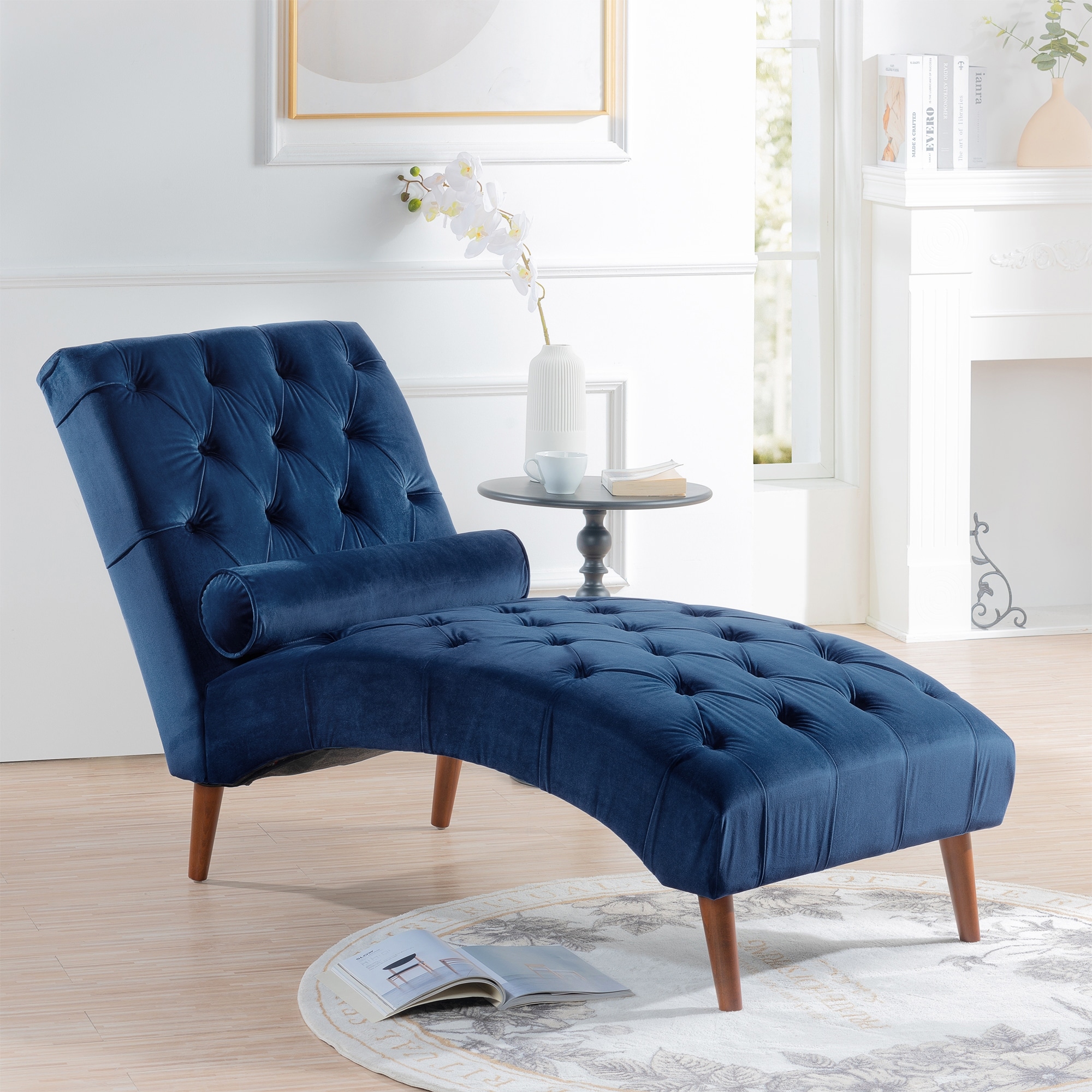 Upholstered Chaise Lounge Polyester Casual Single Sofa Modern